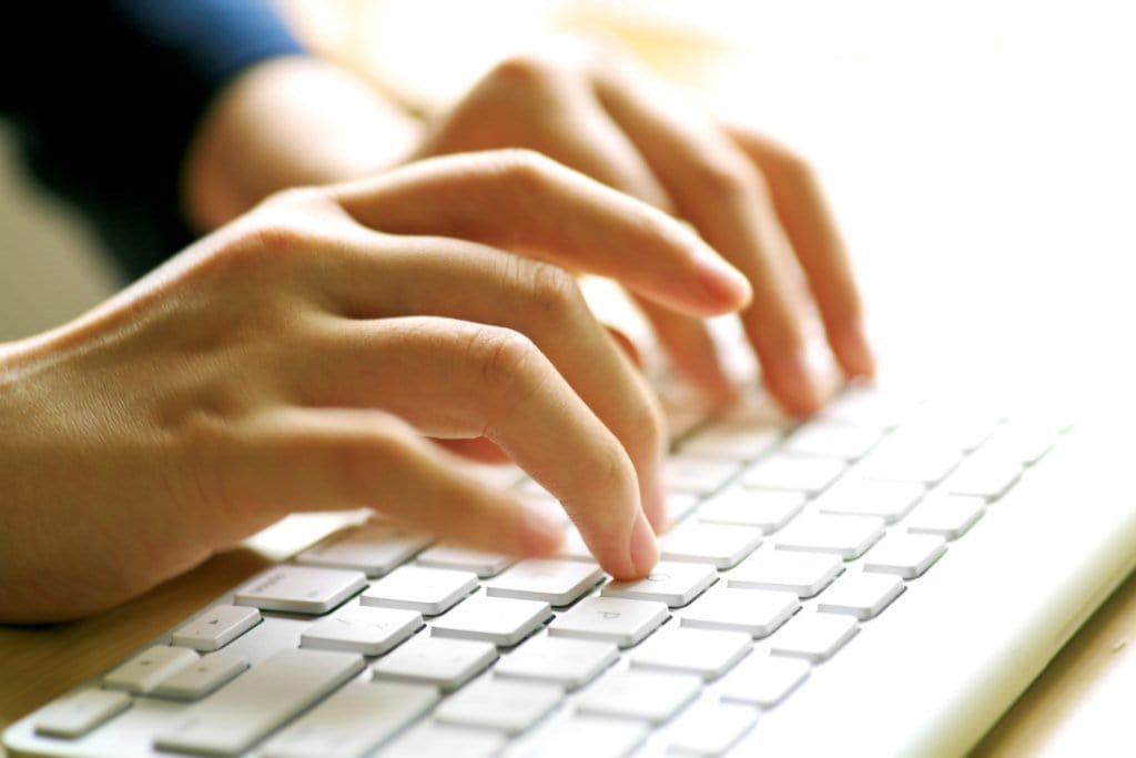 Touch typing image